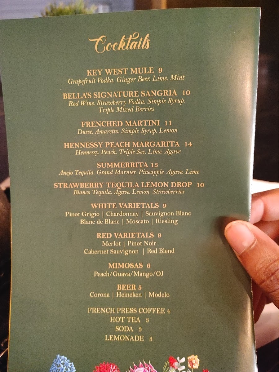 Menu Bella... A Baltimore Crab & Seafood Co.-1