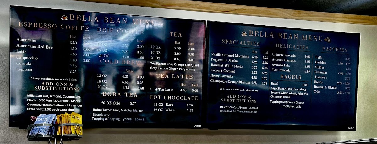 Menu Bella Bean Coffee Shop-1