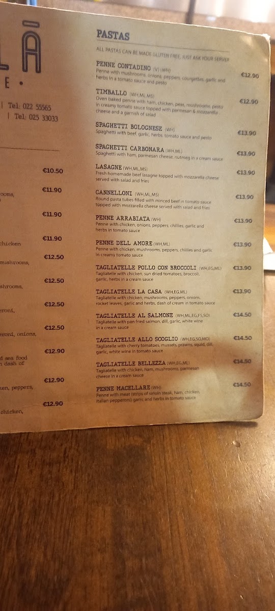 Menu Bella Cafe Fermoy-6