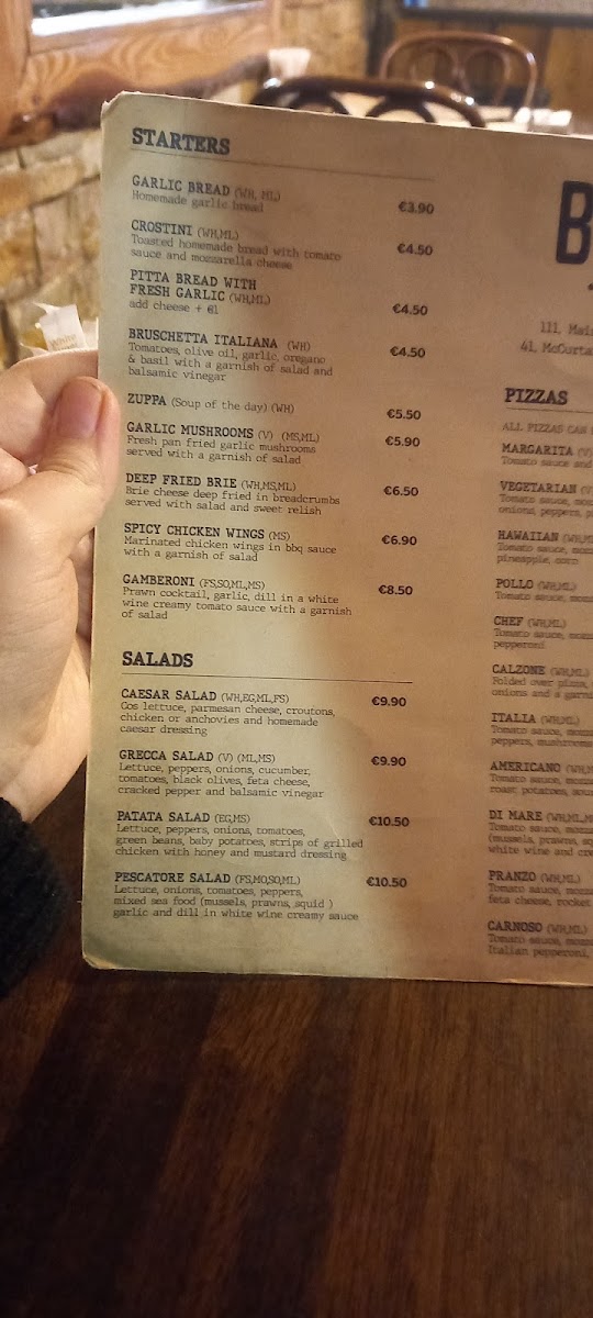 Menu Bella Cafe Fermoy-7