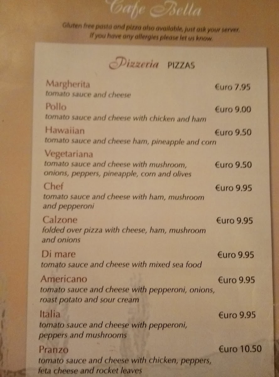 Menu Bella Cafe Fermoy-9