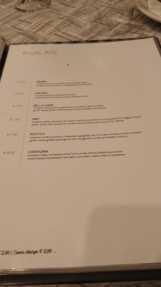 Menu Bella Capri-10