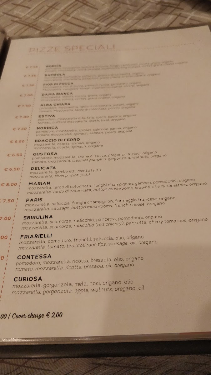 Menu Bella Capri-2