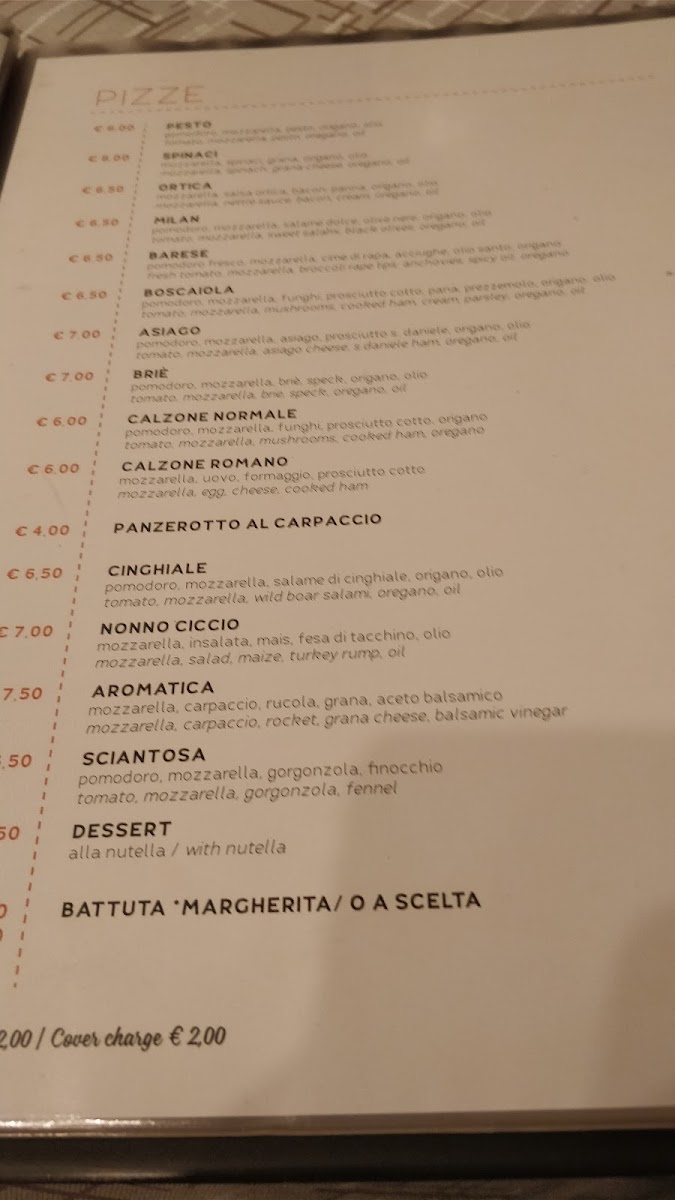 Menu Bella Capri-8