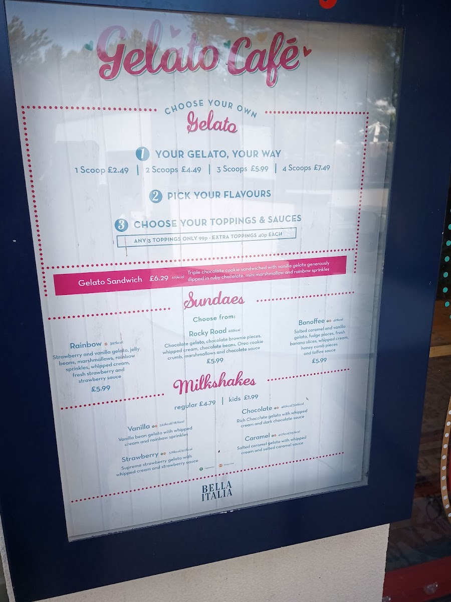 Menu Bella Italia - Center Parcs Sherwood-4