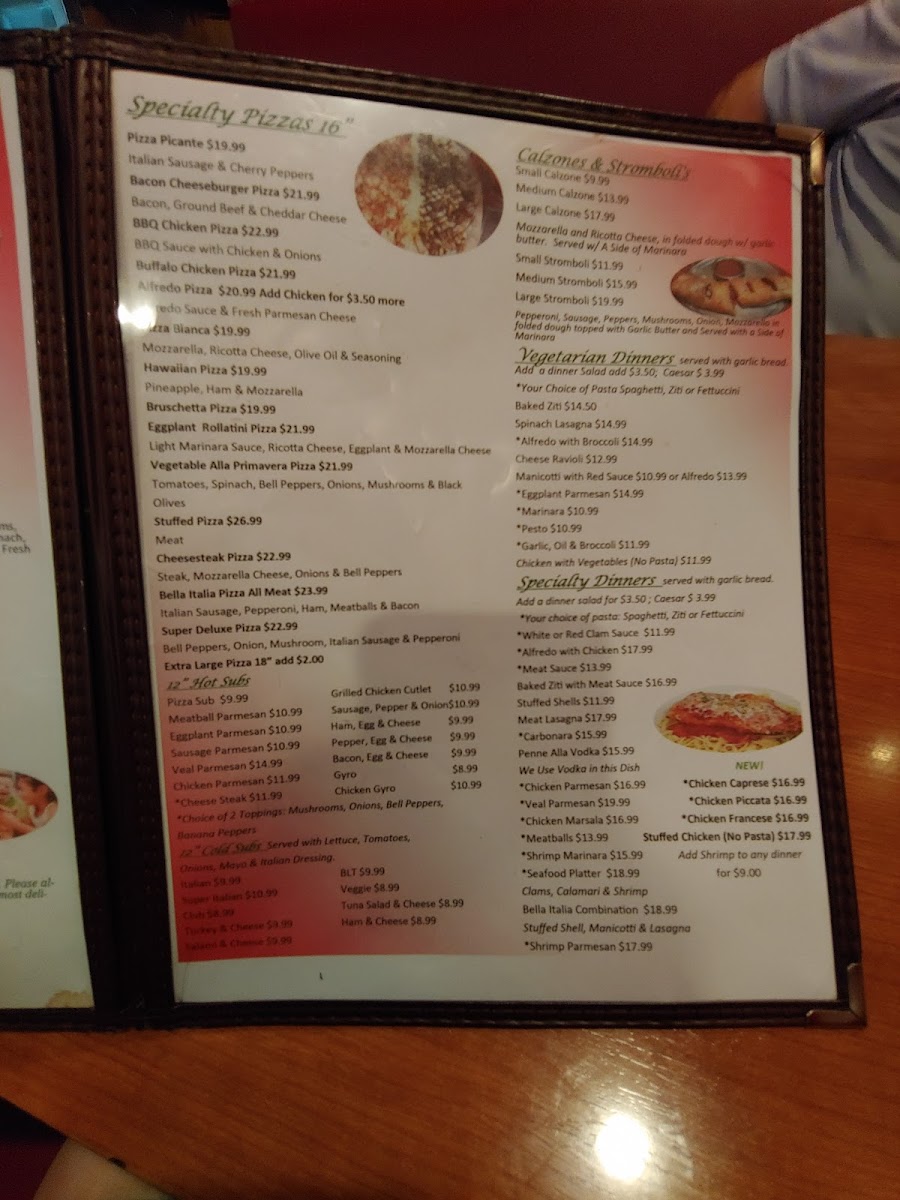 Menu Bella Italia Pizza-10