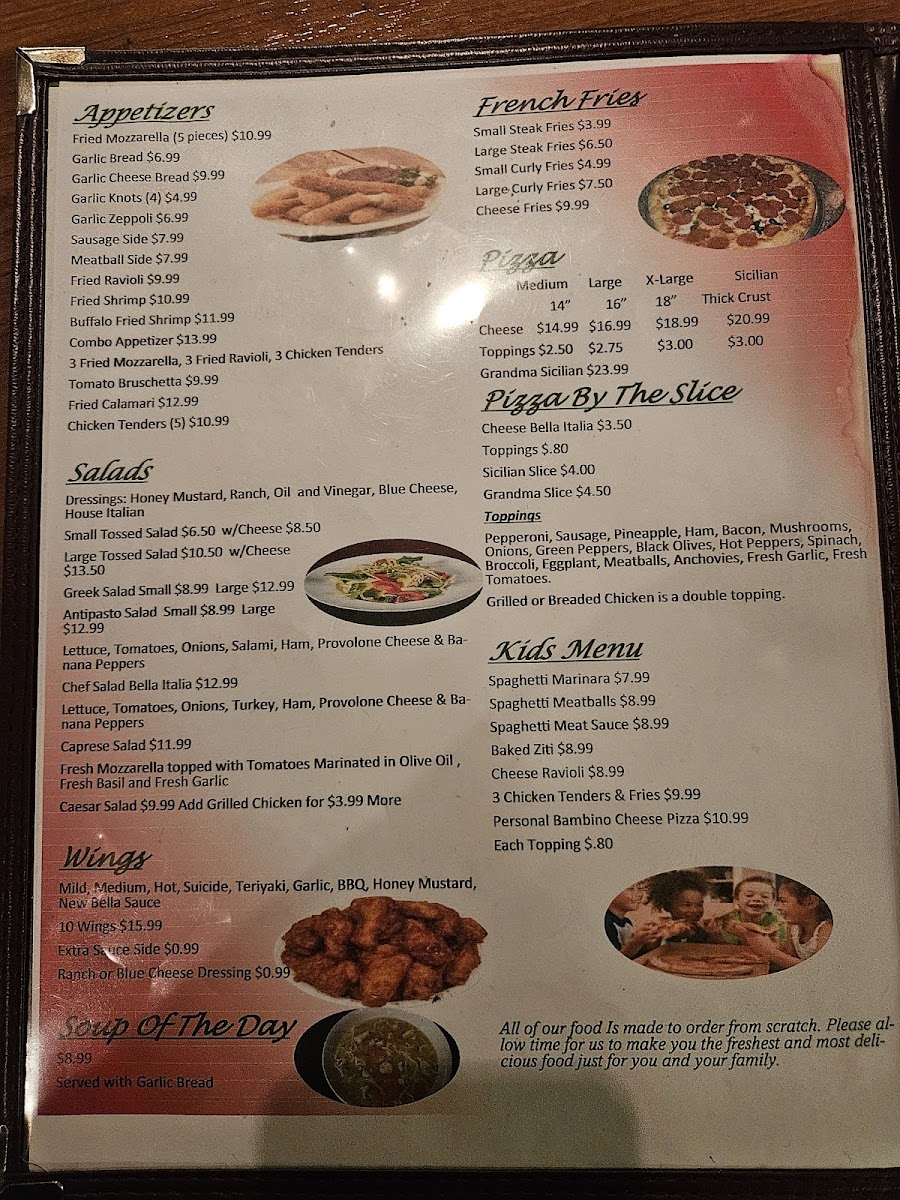 Menu Bella Italia Pizza-6
