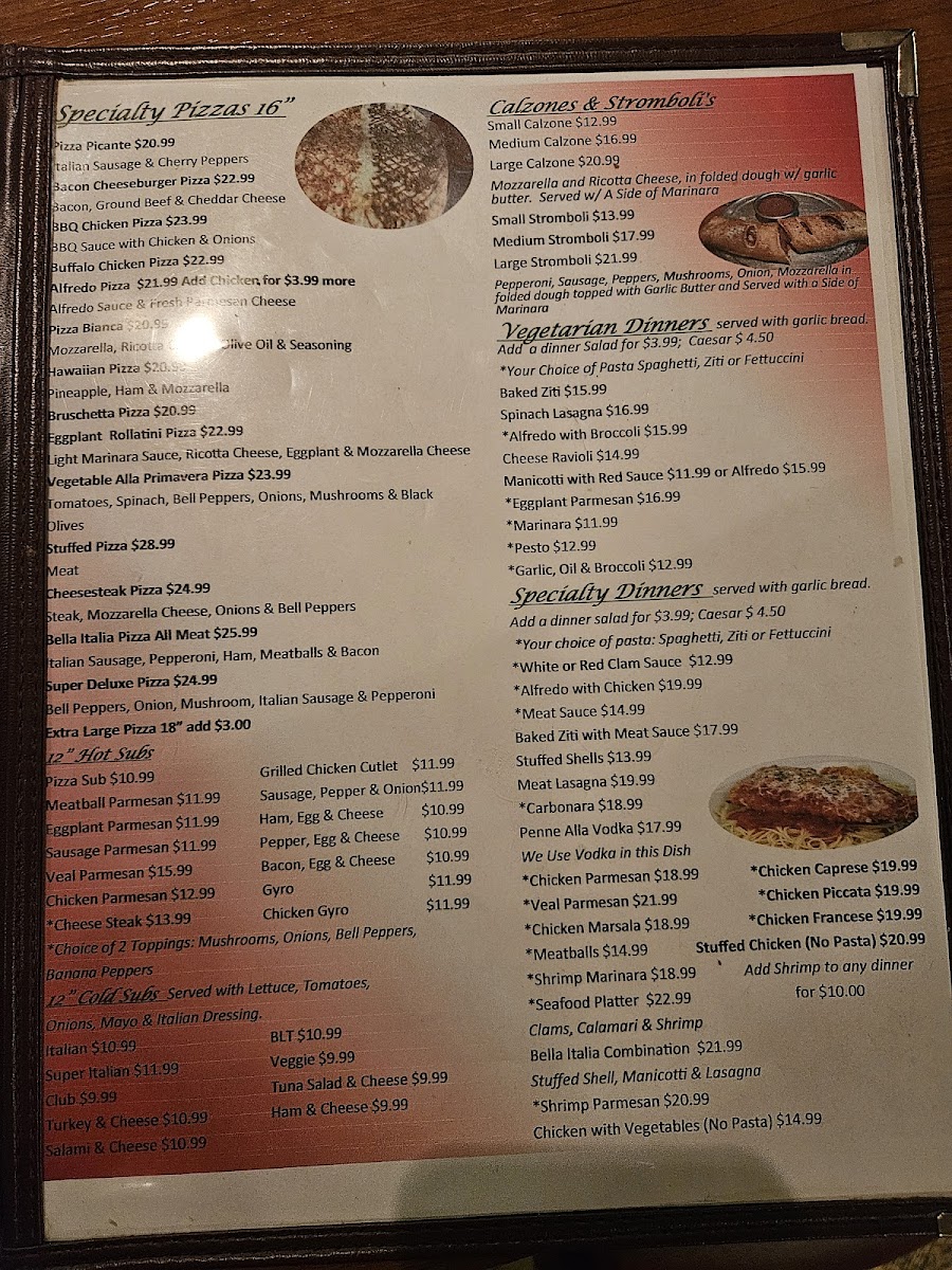 Menu Bella Italia Pizza-7