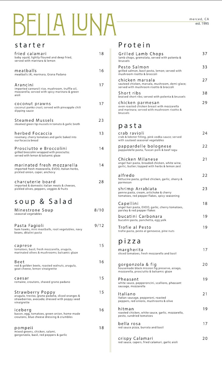 Menu Bella Luna-2