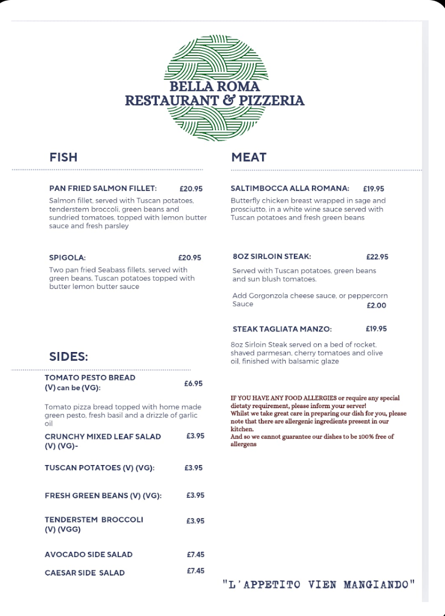 Menu Bella Roma Restaurant & Pizzeria-4