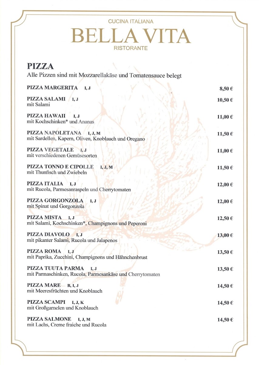 Menu Bella Vita-1