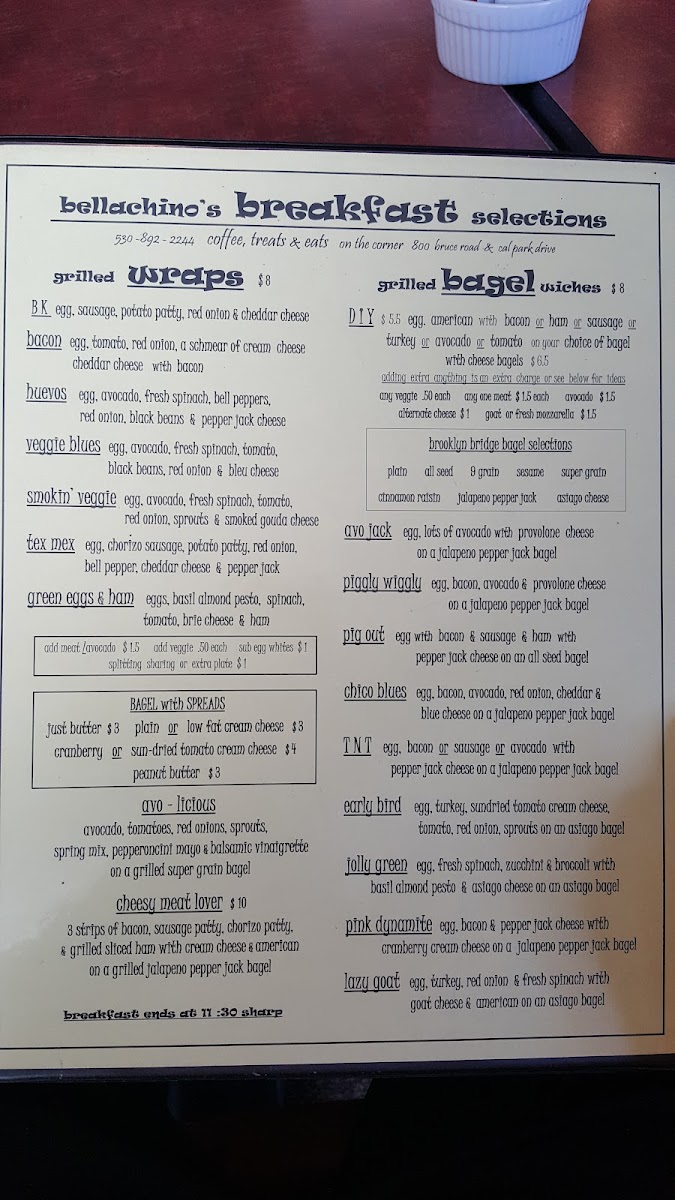 Menu Bellachinos Cafe-9