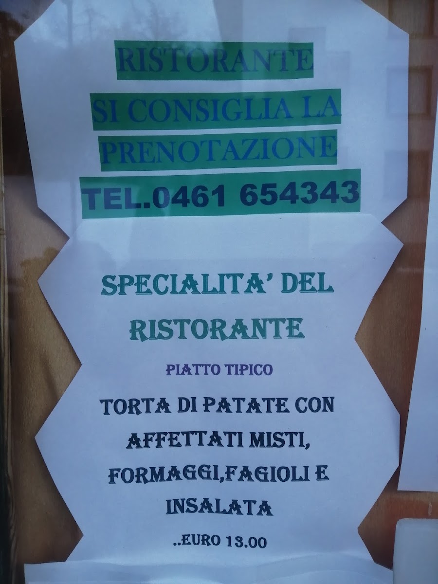 Menu Bellavista B&b-1
