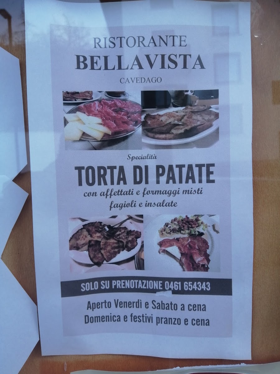 Menu Bellavista B&b-2