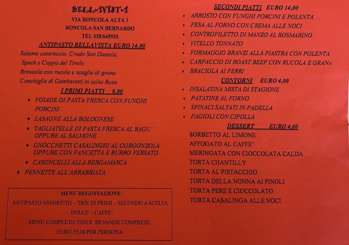 Menu Bellavista Ristorante Hotel-1