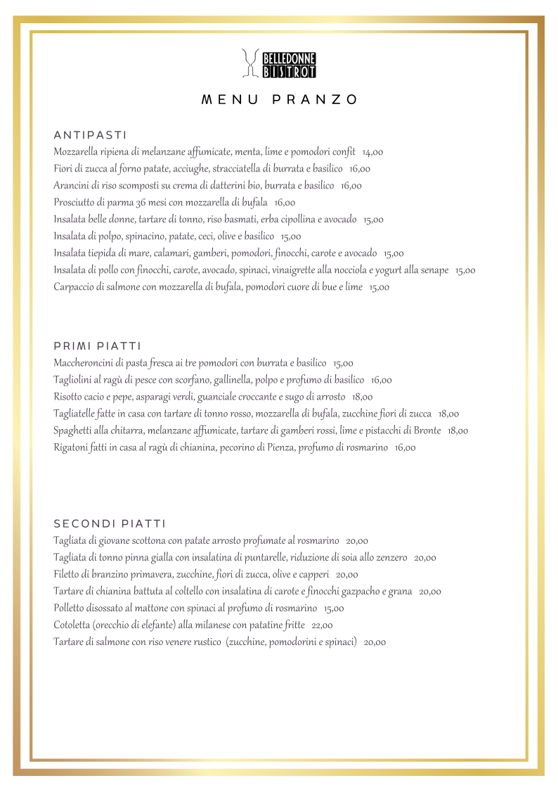 Menu Belle Donne Bistrot-2