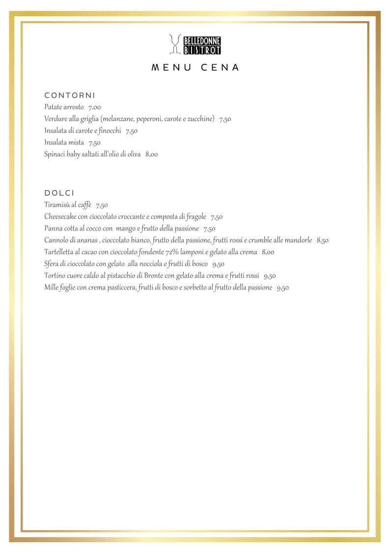 Menu Belle Donne Bistrot-3