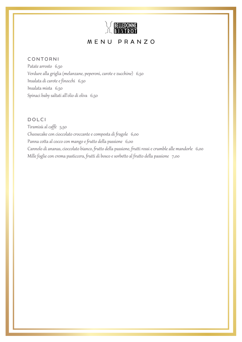 Menu Belle Donne Bistrot-4