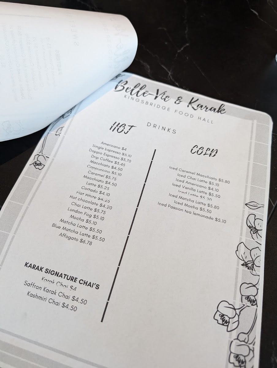 Menu Belle Vie Cafe & Eatery- Mississauga-7