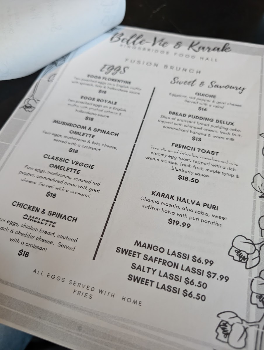 Menu Belle Vie Cafe & Eatery- Mississauga-8