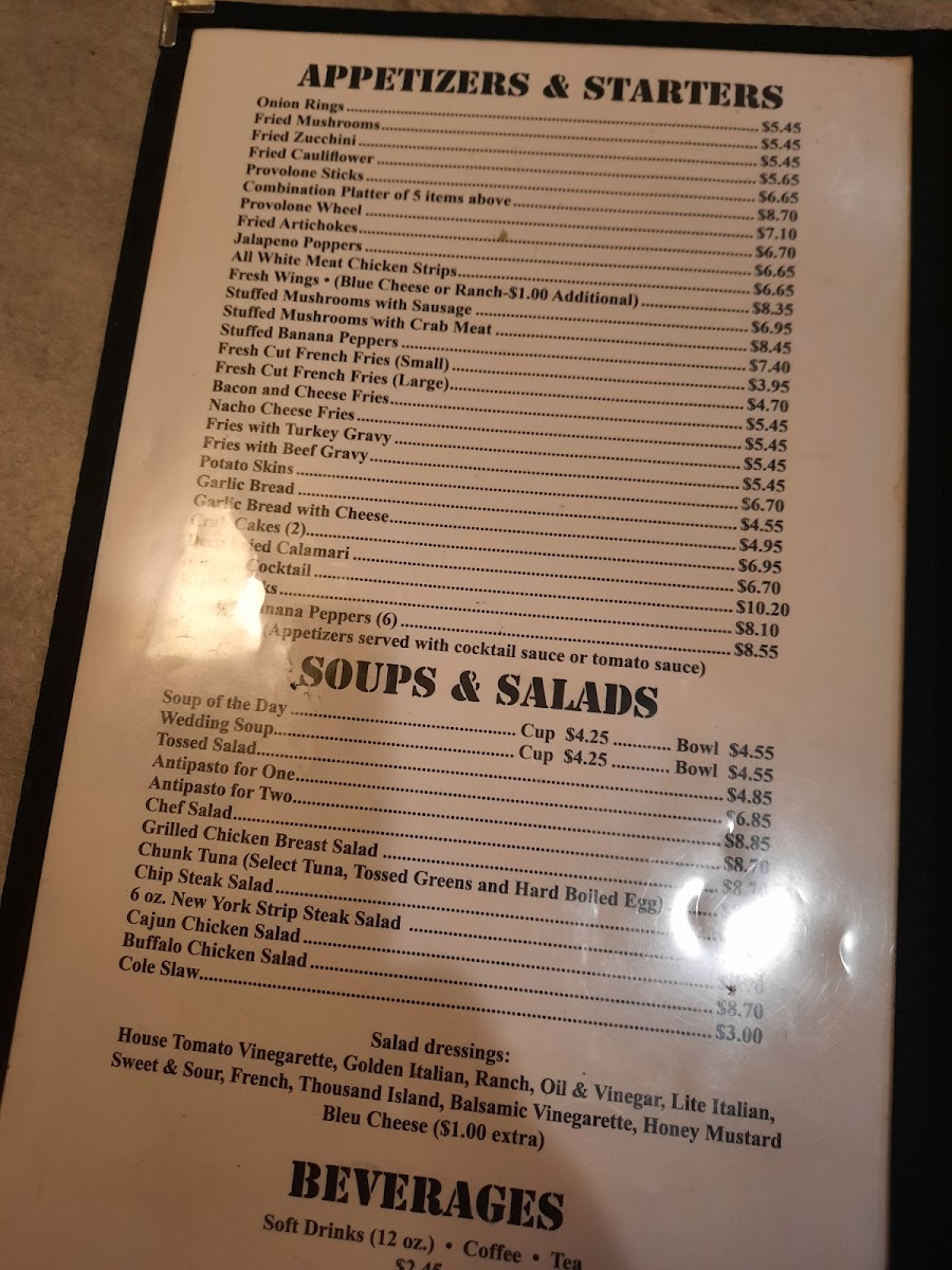 Menu Bellisario's Restaurant-4