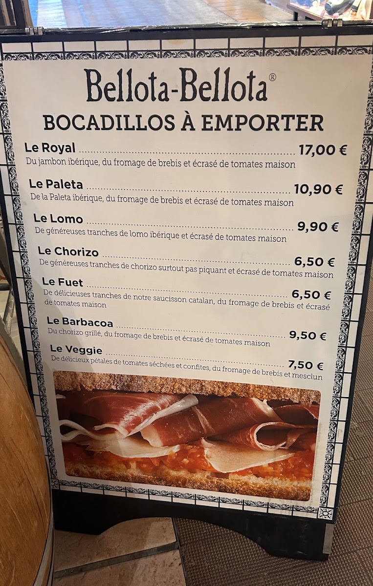 Menu Bellota-Bellota Halles De Lyon Paul Bocuse-1