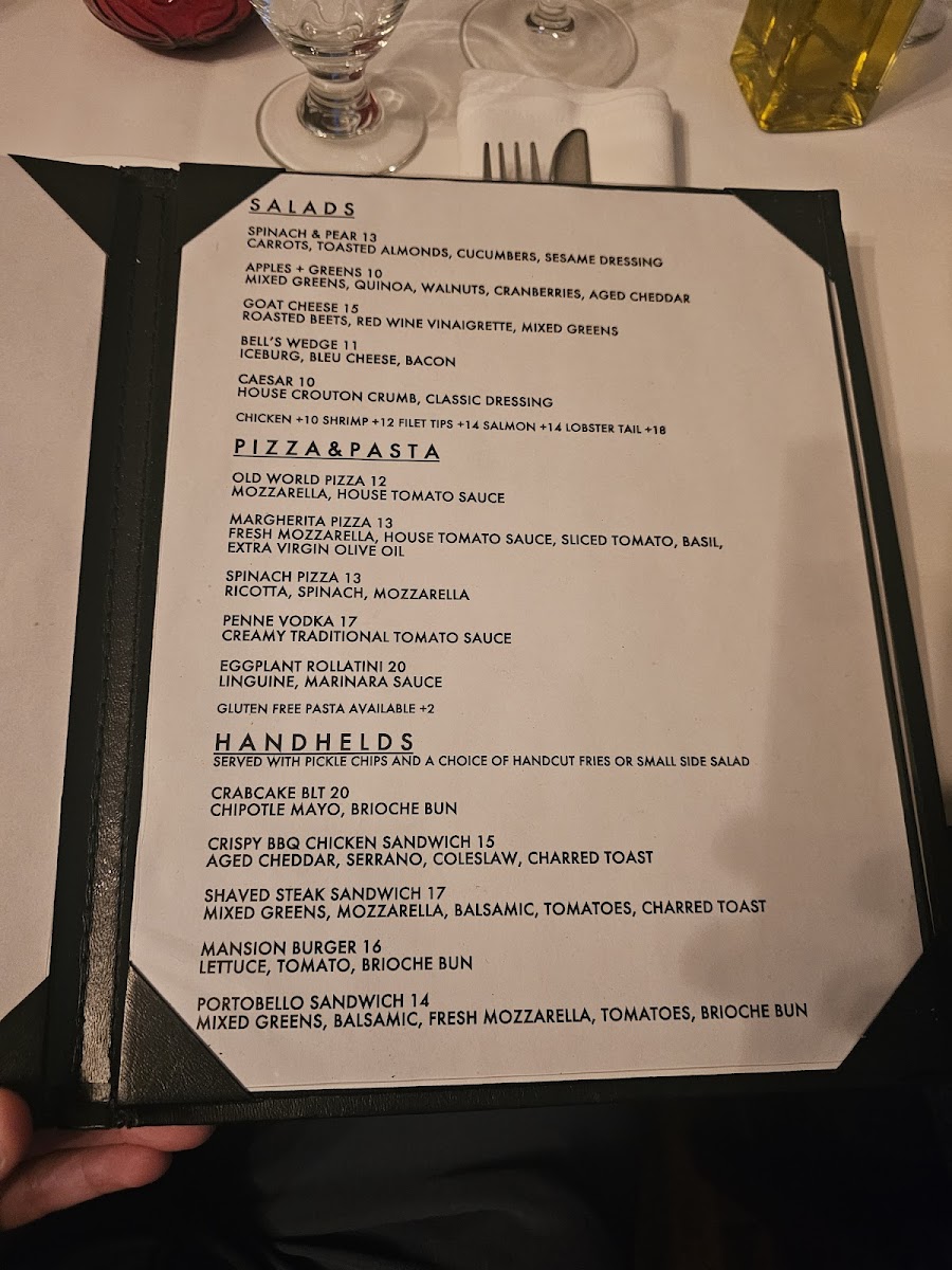 Menu Bell's Mansion-2