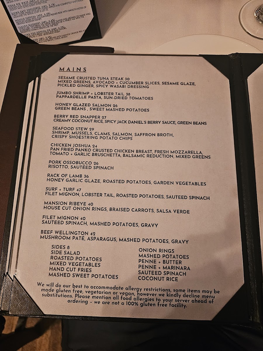Menu Bell's Mansion-6