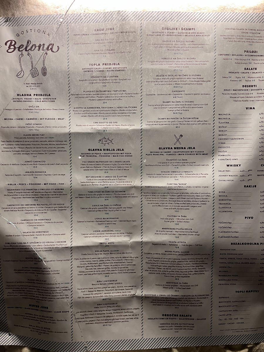 Menu Belona-1