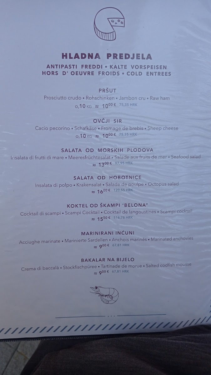 Menu Belona-6