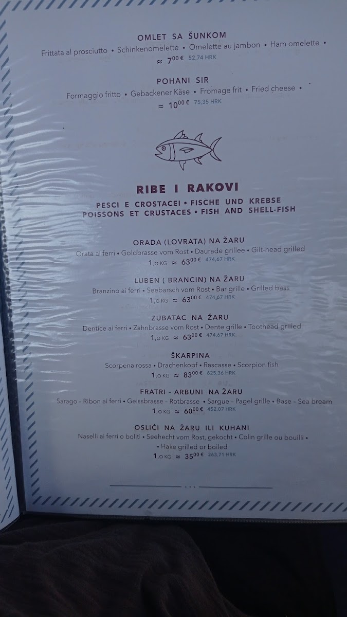 Menu Belona-7
