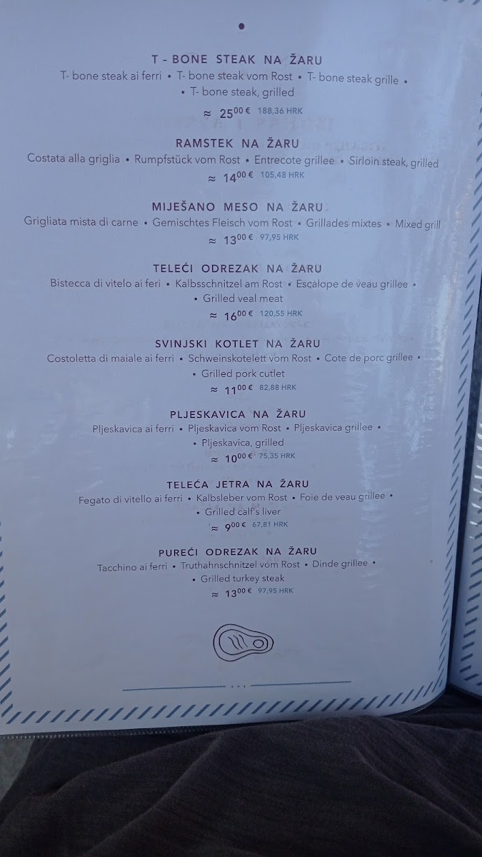 Menu Belona-8
