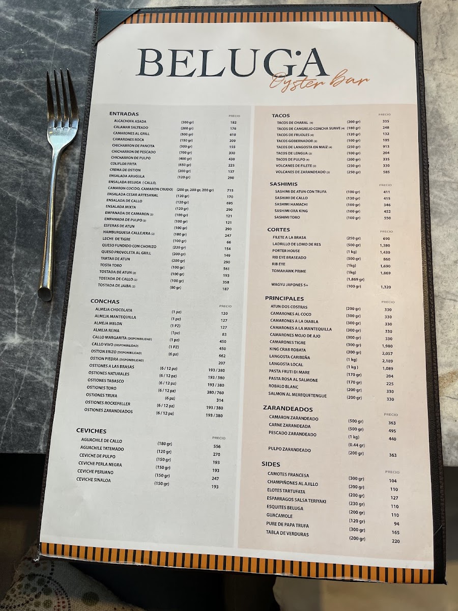 Menu Beluga Gdl-3