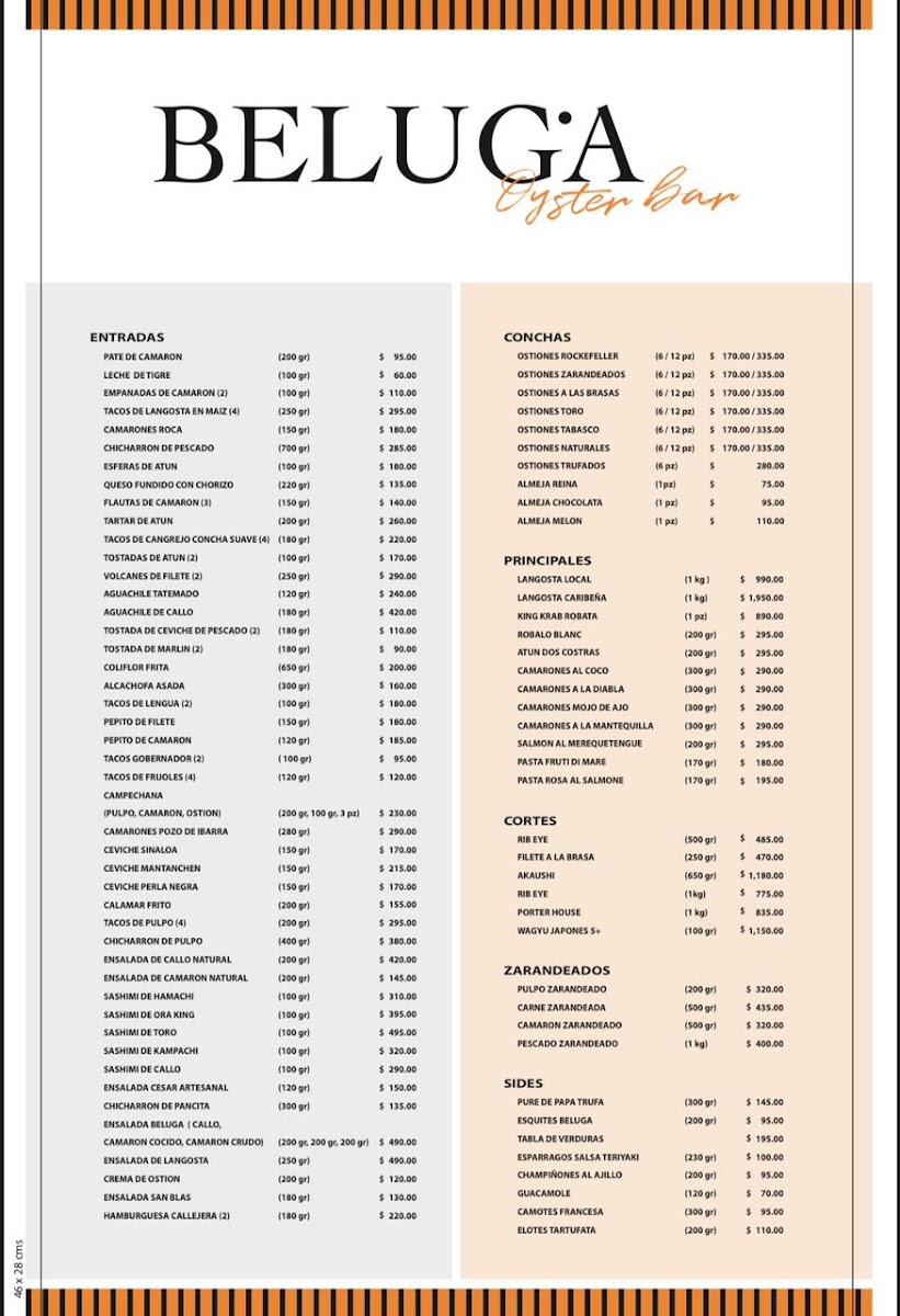 Menu Beluga Gdl-6