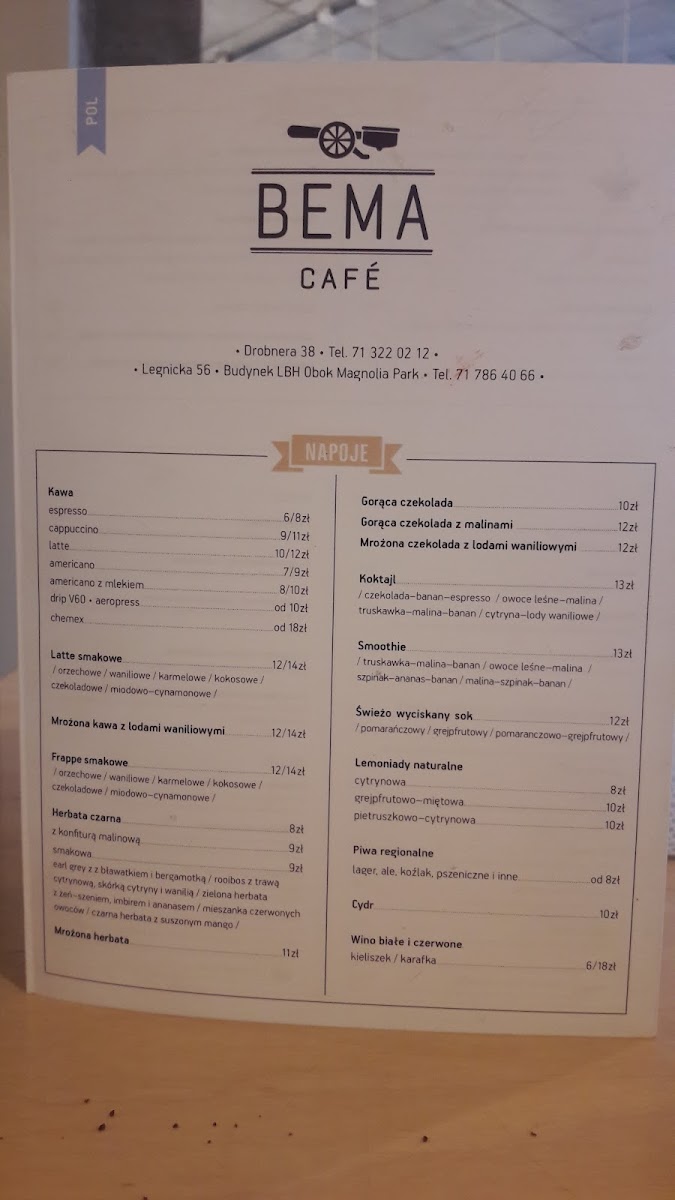 Menu Bema Café Drobnera-7