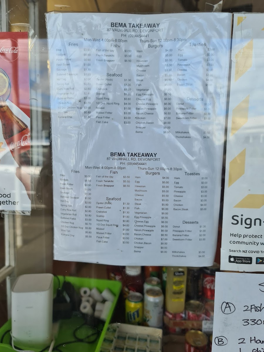 Menu Bema Takeaway & Cafe-6