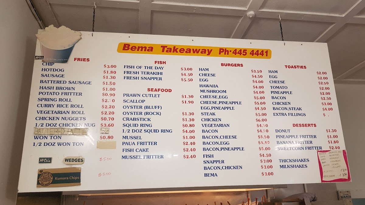 Menu Bema Takeaway & Cafe-7