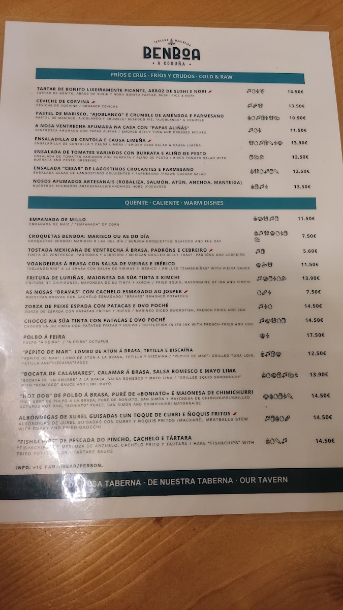 Menu Benboa-3