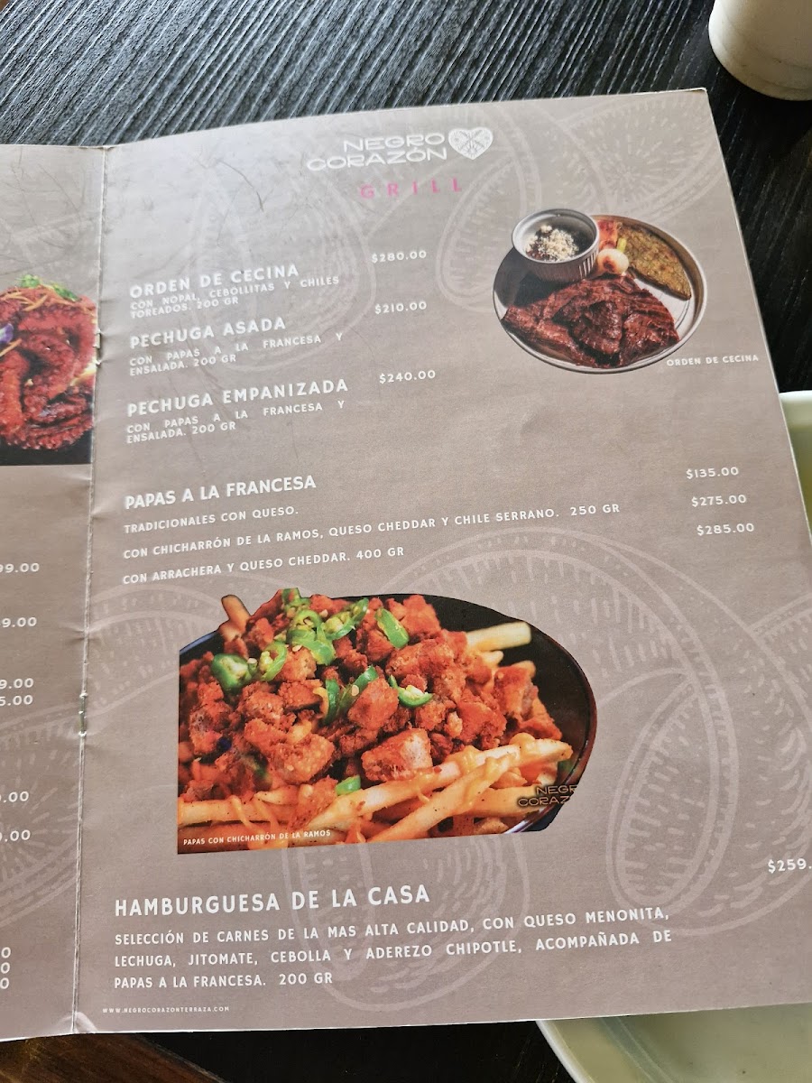 Menu Bendito Corazón Terraza Coapa-1