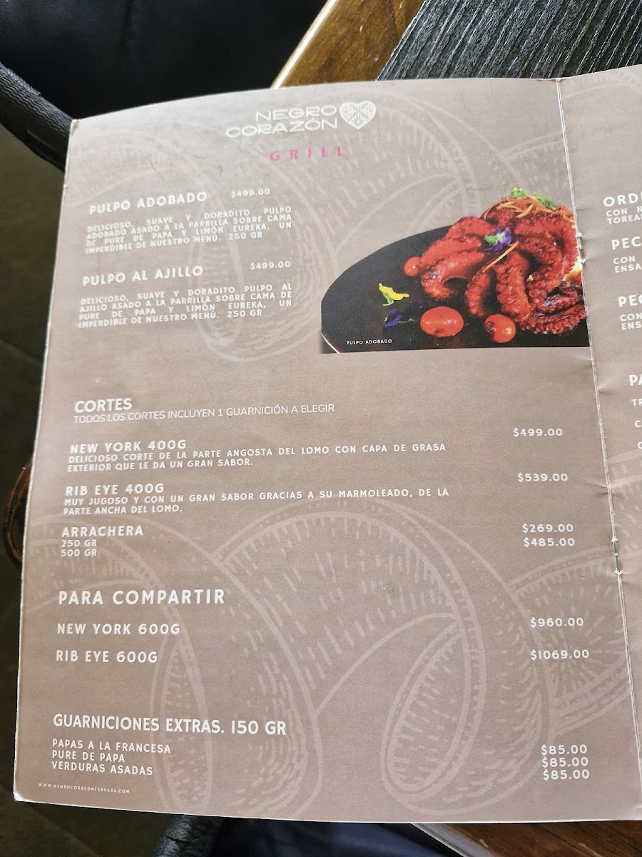 Menu Bendito Corazón Terraza Coapa-2