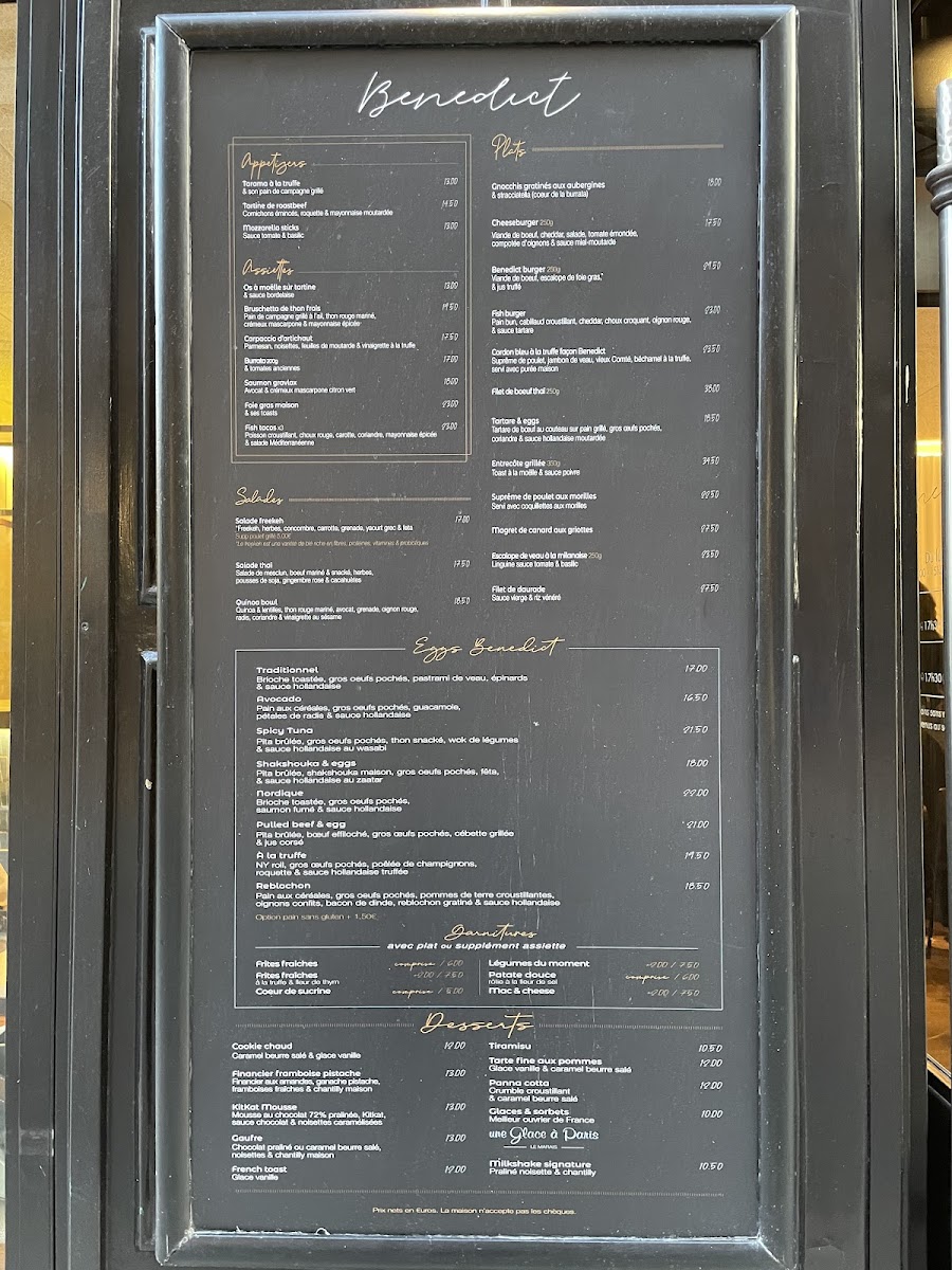 Menu Benedict-9