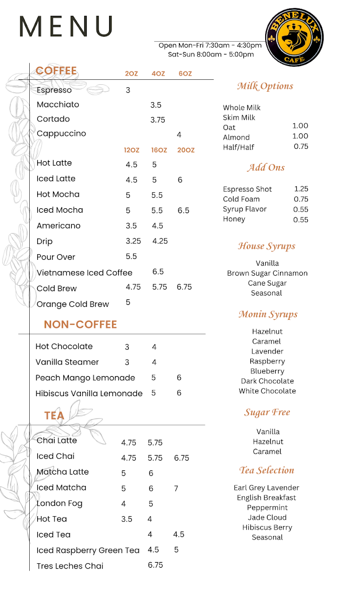 Menu Benelux Café-4