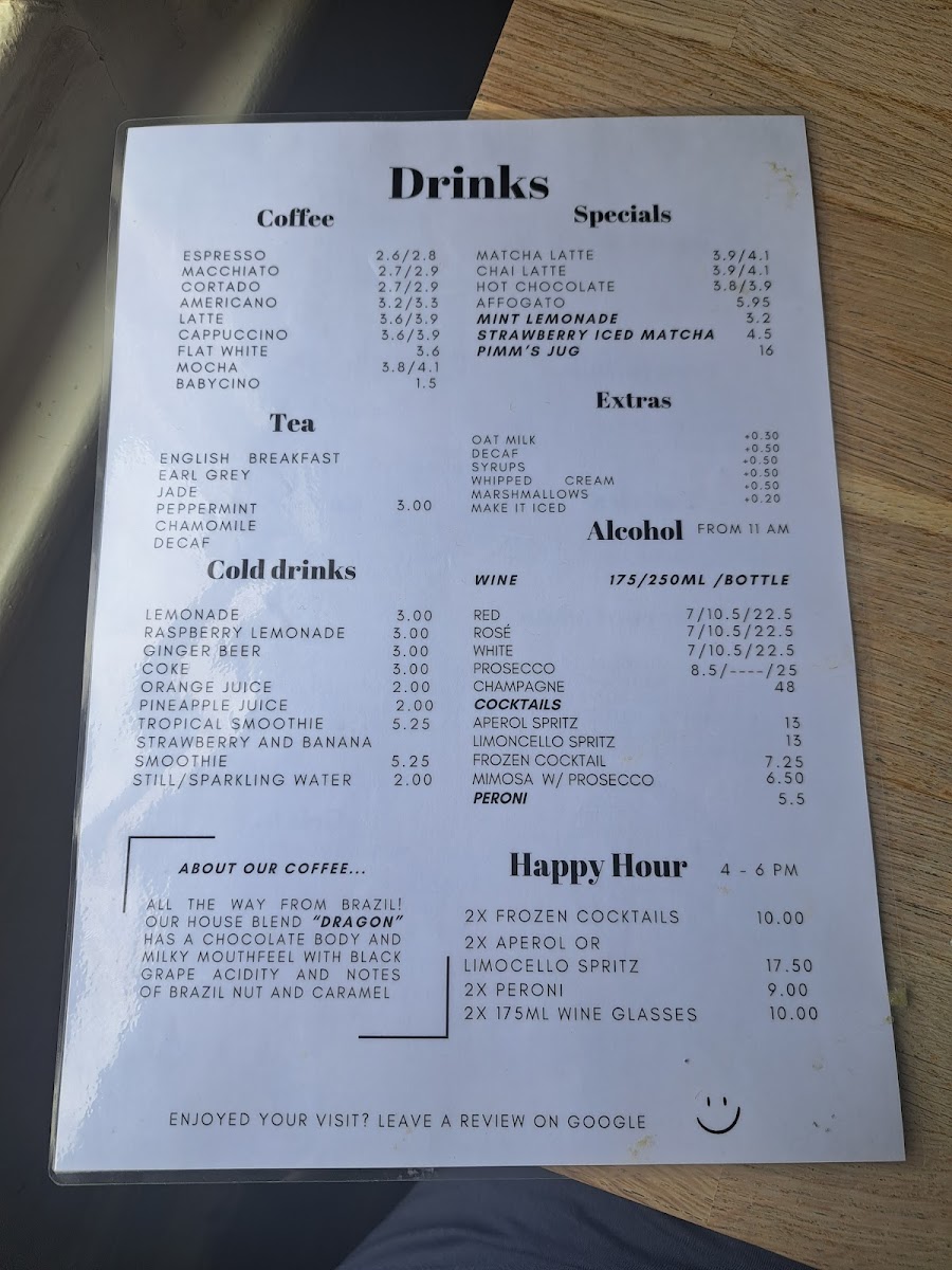 Menu Benets Cafe-2