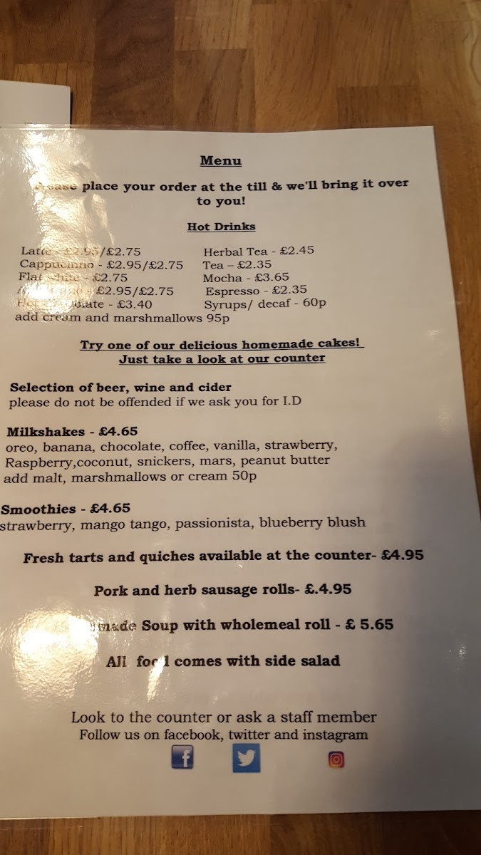 Menu Benets Cafe-5