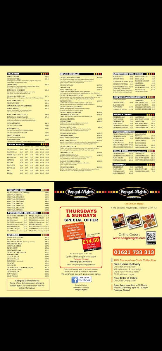 Menu Bengal Nights-1