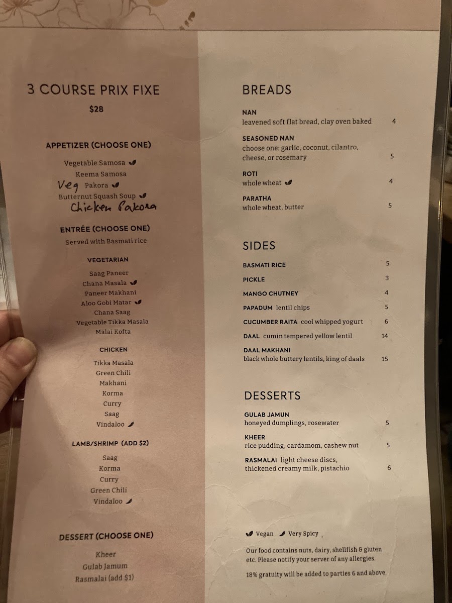 Menu Bengal Tiger-1
