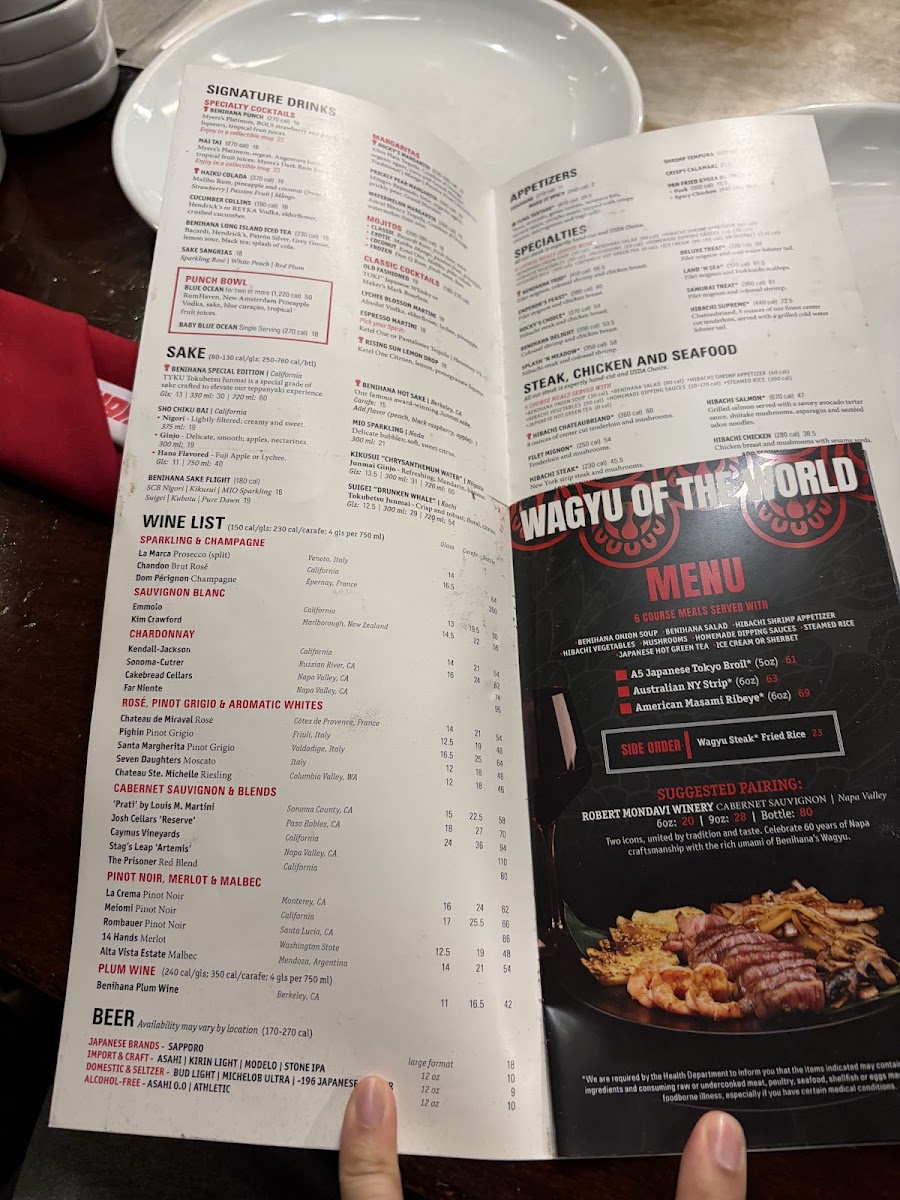 Menu Benihana - New York West-2