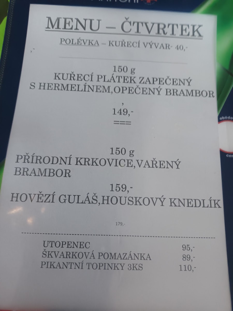 Menu Benjamin, Fine Dining Restaurant Prague-1