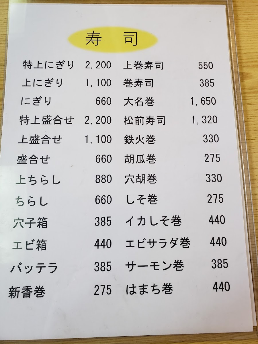Menu Benkei-4