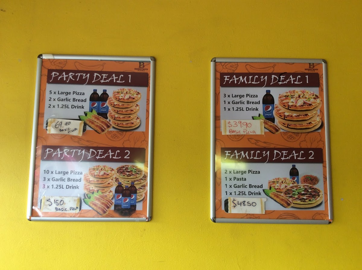 Menu Benny Boy's Pizza-8